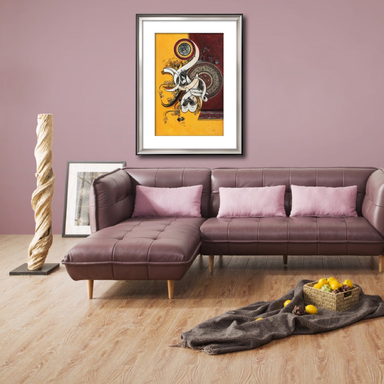 Surah Al-Fatiha calligraphy painting for living room décor |Haevenly Quote Uk